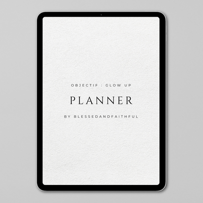 Planner 2025 - Objectif : glow up