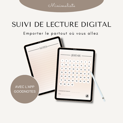 Suivi de lecture DIGITAL