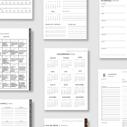 Planner 2025 - Objectif : glow up