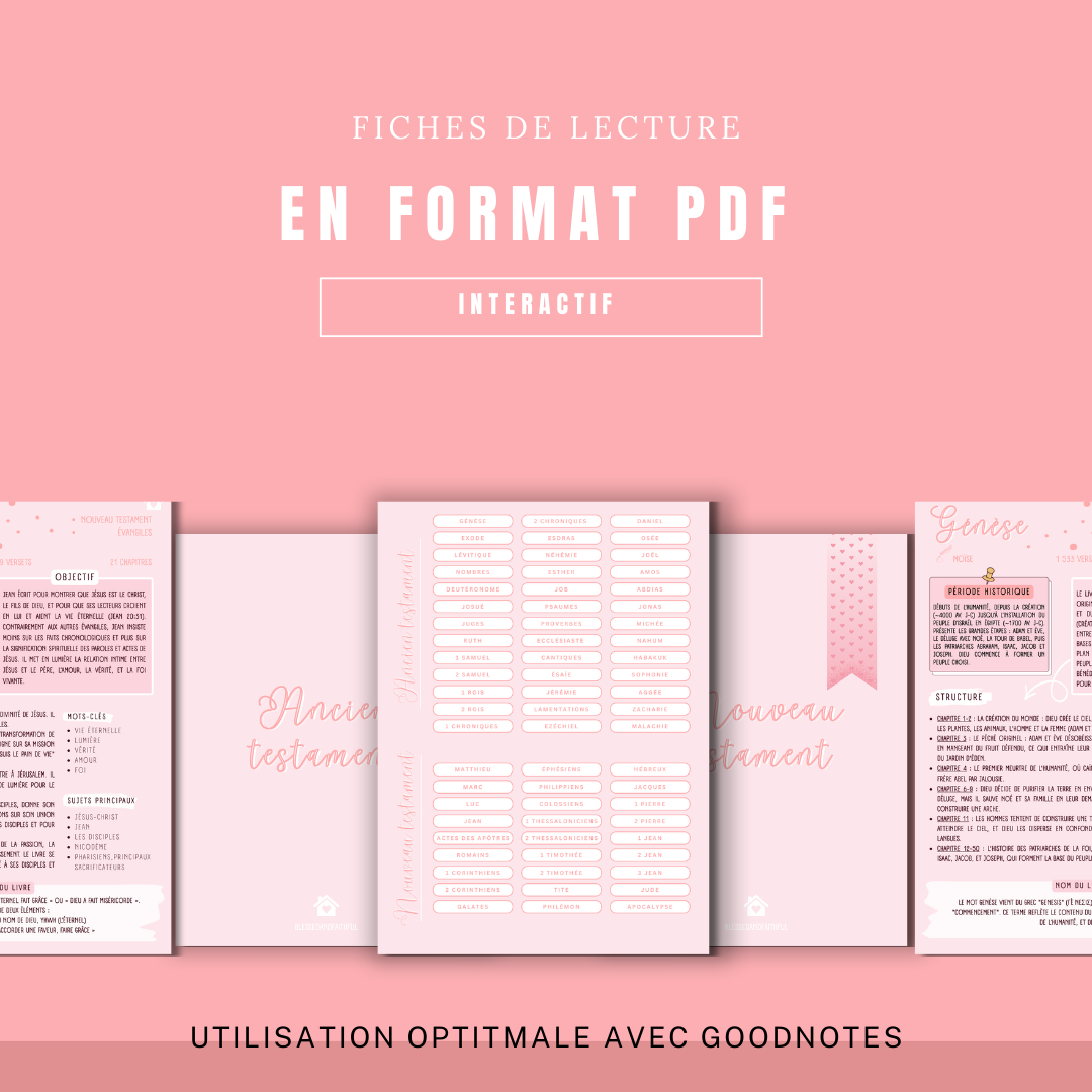 Fiches de lecture digital - Rose